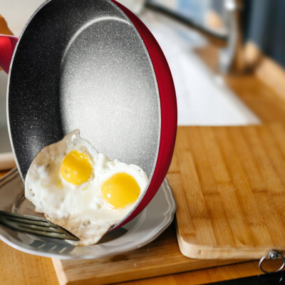 Chảo rán Berlinger Haus BH/1251N 20cm - màu đỏ Hàng chính hãng