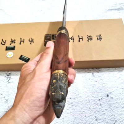 DAO BẾP - DAO THÁI CẮT HOA VĂN KHÂU ĐỒNG MÃ  A1 DT159 NT topcomshop vn