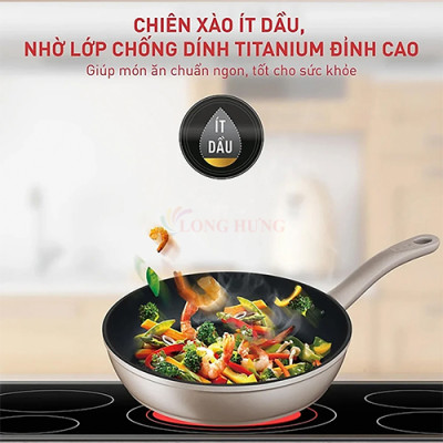 Chảo chiên chống dính đáy từ Tefal Sensations 24cm H9100414/26cm H9100514/28cm H9100614 - Hàng chính hãng