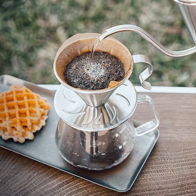 Bộ pha cà phê thủ công Pour over mang phong cách Retro