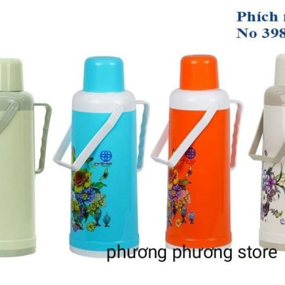 PHÍCH BÌNH ĐỰNG NƯỚC SÔI NƯỚC NÓNG 24H - 48H PHÍCH RUỘT THỦY TINH CAO CẤP High Quality glass MH 3988/39986-1