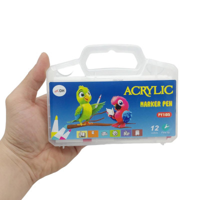 Hộp 12 Bút Lông Màu Acrylic Marker Pen - DH PY105