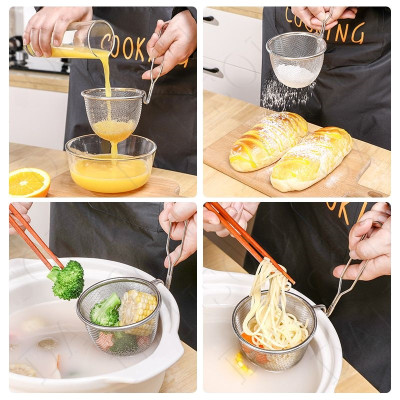 Muôi vớt/ nhúng inox Echo Metal Ø100mm - Hàng nội địa Nhật Bản