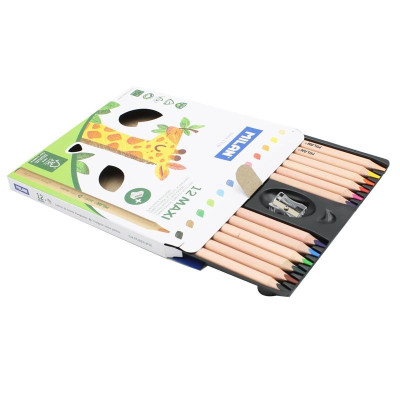 Hộp 12 Bút Chì Màu Gỗ Tái Chế Milan Maxi 07226212FSC