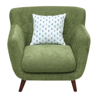 Sofa Nỉ Đơn Juno Sofa V9.SF03/V1 - Xanh Rêu (90 x 80 cm)