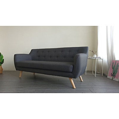 Sofa ghế băng dài Tundo 1m8 nệm rời tháo giặt màu xám.