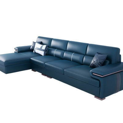 Sofa da góc L tựa lưng cao cấp Tundo HDCT-07