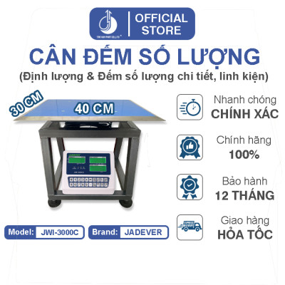 Cân Đếm Số Lượng JWI-3000C - Mặt Bàn Cân 300x400MM