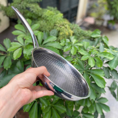 Chảo chống dính 2 mặt Inox 3 lớp đúc liền khối Blackcube Noon Song bếp từ 20/22/24/26cm