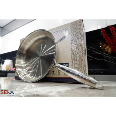 Chảo Inox Nông Lòng Seka TriMax SK6040 Size 28 - Hàng Chính Hãng