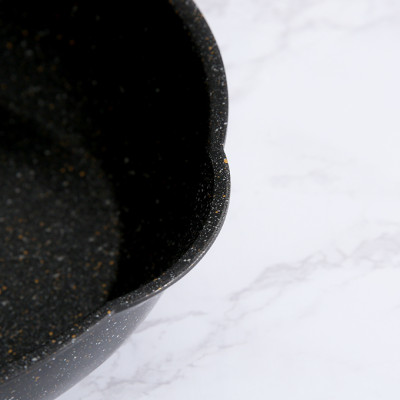 Chảo nhôm sâu lòng chống dính vân đá đáy từ 20 cm Kangaroo KG662XS - Hàng chính hãng