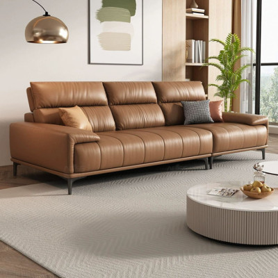 Sofa băng tay bọc da cao cấp Juno Sofa HDCT-06