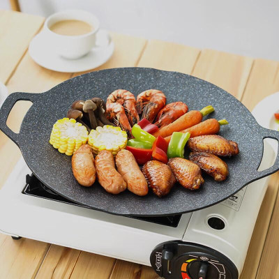 Chảo Nướng Tròn Chống Dính LocknLock CAG3337 33cm, Hàng Chính hãng, Dùng Được Bếp Từ - JoyMall