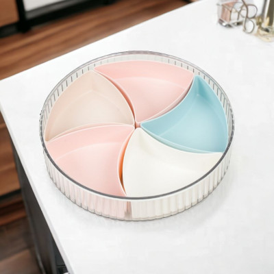 Khay mứt TẾT đựng bánh kẹo Khay gồm 5 hũ ngũ lộc lớn xinh xắn hình kim kim cương biểu hiện sang trọng trong ngày tết của gia chủ