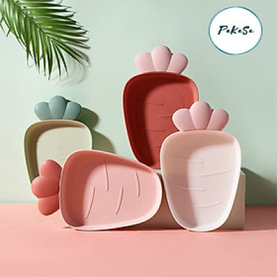 Khay đựng đồ ăn nhẹ hình củ quả chất liệu nhựa PP không BPA an toàn cho bé - Hàng chính hãng (Giao màu ngẫu nhiên)