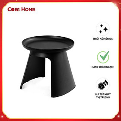 Bàn nhựa đúc Noruma 2 màu đen trắng . Nhập khẩu chính hãng Cobi Home