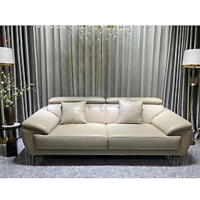 Sofa băng da bò Italy Tundo màu nâu SFBCT21 2m6 hàng cao cấp chuẩn da bò nhập khẩu Ý