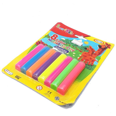 Sáp Nặn Học Tập 8 Màu Neon SMARTKIDS SK-BL8N