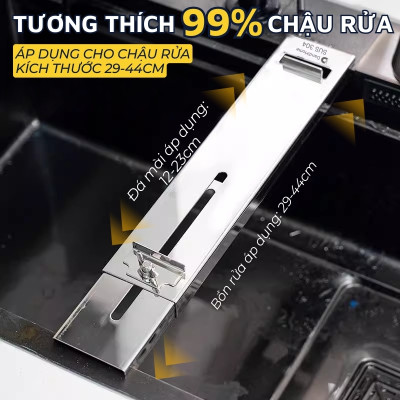 Đế kẹp đá mài dao DandiHome inox 304 gác bếp tiện lợi