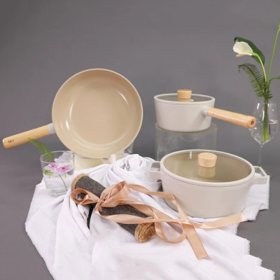 [Hàng chính hãng] Bộ nồi chảo cao cấp chống dính bếp từ Neoflam Fika 3 món. Made in Korea. Hàng có sẵn, giao ngay