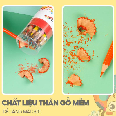 Hộp 24 Bút Chì Màu Kèm Chuốt Chì - Thiên Long CPC-C021