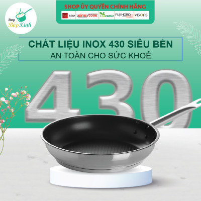Chảo chống dính 3 đáy inox 430 Fivestar Standard (30cm)