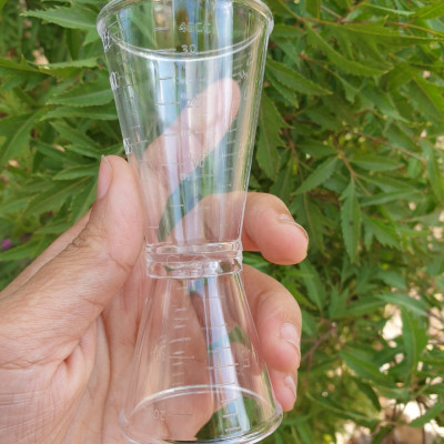 Ly đong định lượng jigger nhựa 2 đầu có chia vạch loại 20ml / 40ml hay 20cc / 40cc , cốc đo lường pha chế nhà bếp