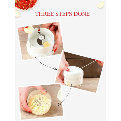 Dụng Cụ Xay Tỏi Ớt Rút Dây Dụng Cụ Xay Tỏi Ớt Cầm Tay Đa Năng Tiện Dụng Dây Rút