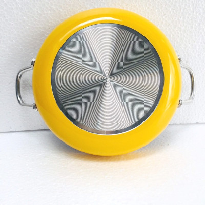 Chảo Chống Dính 2 Quai Rainy 22 cm màu vàng  - Hàng Chính Hãng