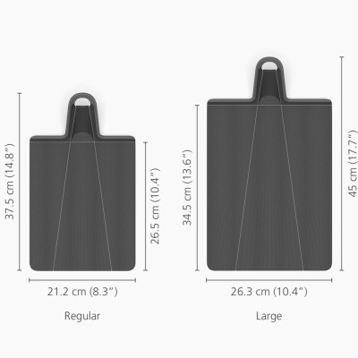 Thớt gấp Chop2Pot Regular Joseph Joseph Đen 2022 005066