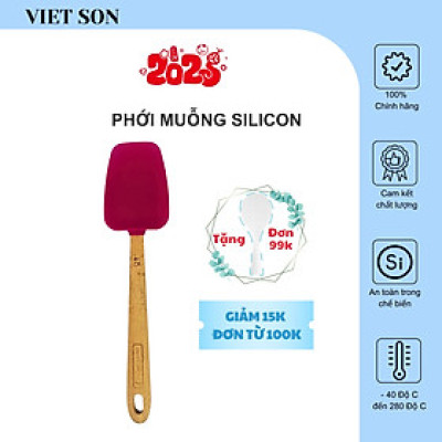 Phới Muỗng Silicon VIETSON Làm Bánh, Dụng Cụ Bếp Đa Năng
