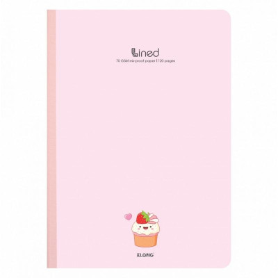 Vở kẻ ngang may dán gáy KLONG A4 120 trang 70/76; MS: 849