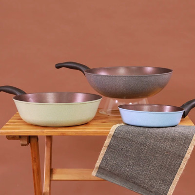 [Hàng chính hãng] Bộ 3 chảo chiên xào đa năng Reverse (Chiên 20/Xào 28,30)