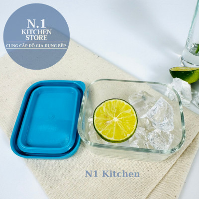 Hộp thủy tinh trữ đông Frigoverre chữ nhật 7x10 cm - 150ml - Bormioli Rocco Ý - Hàng chính hãng