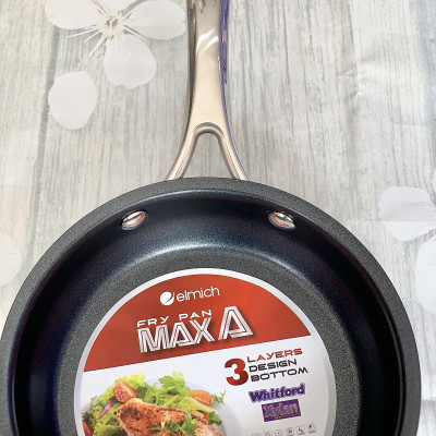 CHẢO INOX CHỐNG DÍNH ELMICH 3 ĐÁY MAX A 26CM( mã 2353763)