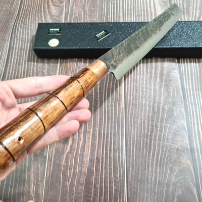 DAO BẾP PHÚC SEN -  DAO BẾP SASHIMI MẶT HOA VĂN MÃ Sk1 N4