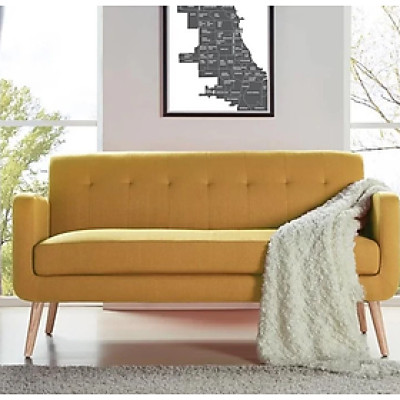 Ghế Sofa Băng Dài Màu Vàng Tundo HFC-GBD001-V8 Cao Cấp
