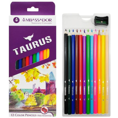 Hộp 12 Bút Chì Màu Dài - Kores Ambassador