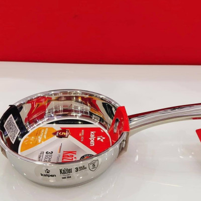 Chảo Inox 3 Lớp Liền Khối Không Chống Dính Kalpen Kazler 16cm - Hàng chính hãng