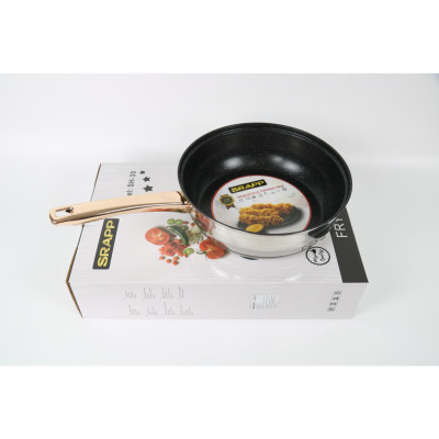 Chảo Chống Dính Inox 5 Đáy SRAPP SH-30 Size 26 - Hàng Chính Hãng