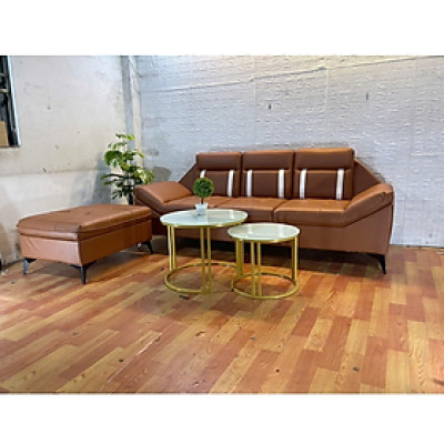 Sofa băng 2m kèm đôn nệm Tundo HLMCT màu lựa chọn kèm bàn như hình