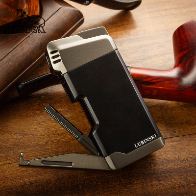 Vỏ Hột Quẹt Bật Lửa Kiêm Bộ Dụng Cụ Đa Năng Lubinski SK37 Thiết Kế Đẹp Độc Lạ Ngọn Lửa Mạnh Mẽ - Dùng Gas Cao Cấp