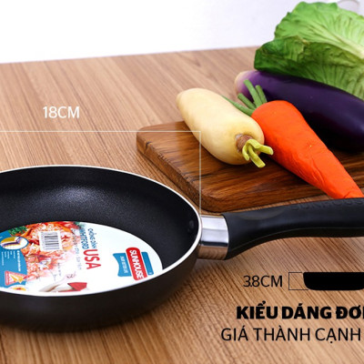 Chảo Trơn Sunhouse CT18 - Hàng Chính Hãng