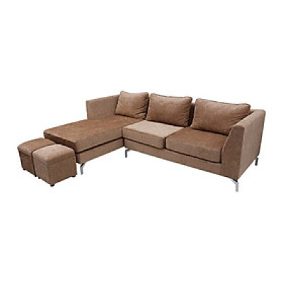 Sofa Nỉ và 2 đôn Juno V9.SF.01 240 x 160 x 80 cm