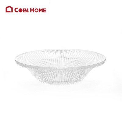 Khay trái cây nhựa JB vân gợn sóng - Trong suốt - Hàng nhập khẩu chính hãng Cobihome