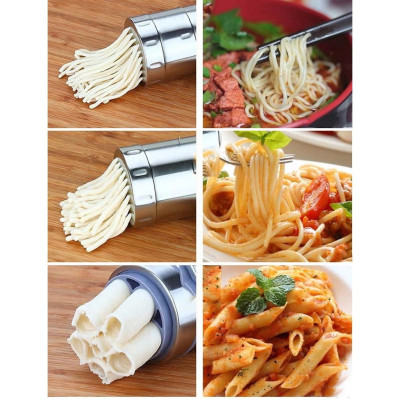 Dụng Cụ Làm Bún, Mỳ Tươi, Nui 1413 - 5 Đầu Bằng Inox Đa Năng