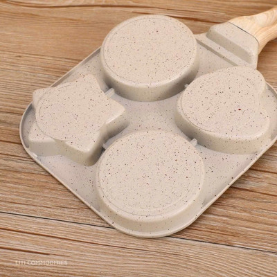 Chảo Chống Dính 4 Ngăn Nhiều Hình – Tiện Lợi Cho Bữa Sáng Gia Đình - HÀNG CHÍNH HÃNG MINIIN