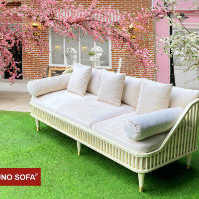 Sofa băng Bắc Âu Juno Sofa dài 2m tặng đủ gối