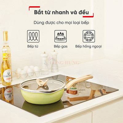 Chảo nồi có nắp đa năng 3 trong 1 Tefal (22cm/24cm) - Hàng chính hãng