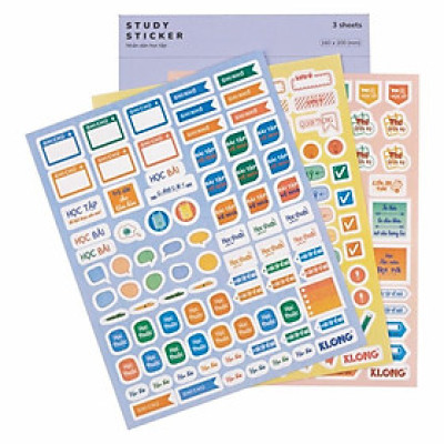 Bộ Study Sticker MS: 720